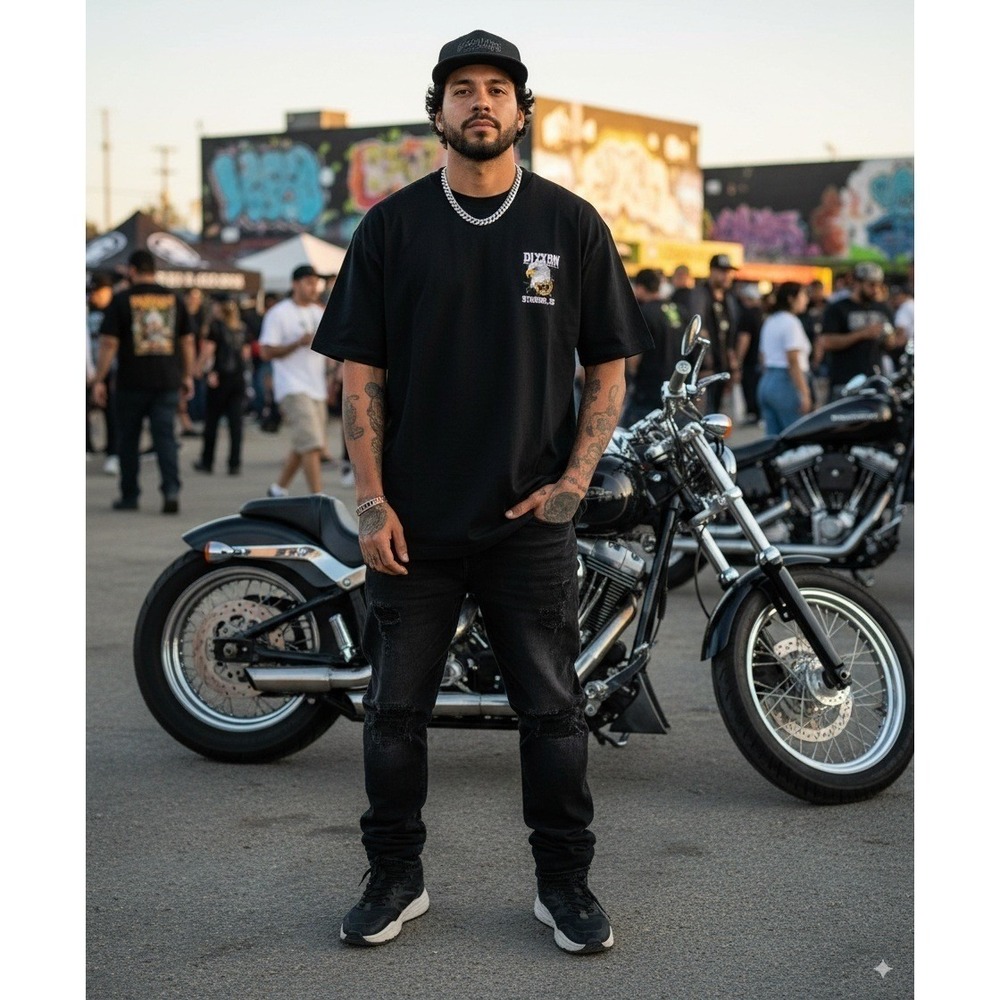 Dixxon Flannel Co Let Freedom Caw Sturgis‎ SD Eagle Black T-Shirt 3XL Cotton - Picture 3 of 5